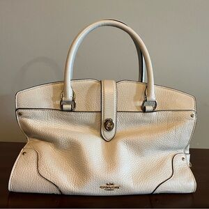 Coach Cream Leather Handbag